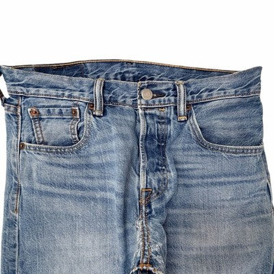 Levi's 501 Slim Taper Jeans Mens 29x30 Blue Distressed - product photo 5