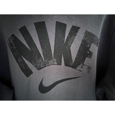 Nike Pullover Hoodie Mens XL Gray Black Logo Sweatshirt Athletic Fleece - product photo 4
