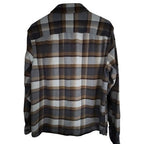 Pendleton Burnside Plaid Flannel Shirt Mens Large Brown Gray Button Up - product photo 2
