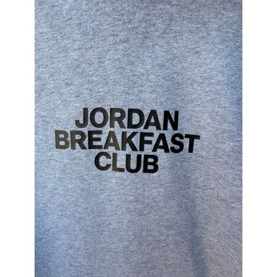 Jordan Breakfast Club Hoodie Mens Medium Gray Pullover Jumpman Sweatshirt - product photo 5