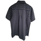 The North Face Plaid Short Sleeve Button Up Shirt Mens Large Blue Gray - product photo 2