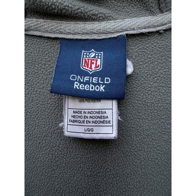 Reebok NFL New Orleans Saints Hoodie Gray Black Full Zip Mens L - product photo 4