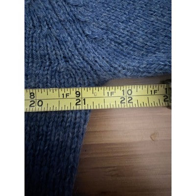 Woolrich 100% Wool Crewneck Sweater Men's Medium Blue Knit - product photo 4