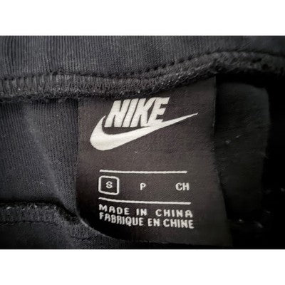 Nike Futura Logo Fleece Jogger Sweatpants Men's Small Black Zip Pocket - product photo 3