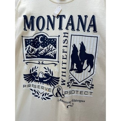 Vintage Montana Graphic T Shirt Mens Large Single Stitch USA Nature Wildlife - product photo 4
