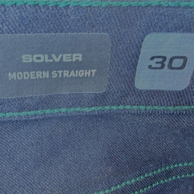 Volcom Denim Jeans Mens 30 Dark Blue Straight Leg Skate Denim Pants - product photo 3