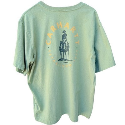 Carhartt Pocket T Shirt Mens XL Green Relaxed Fit Workwear Logo - product photo 2