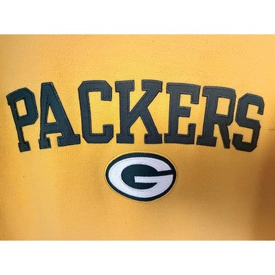 Green Bay Packers Mens Hoodie Yellow NFL Pullover Sweatshirt Medium - product photo 4