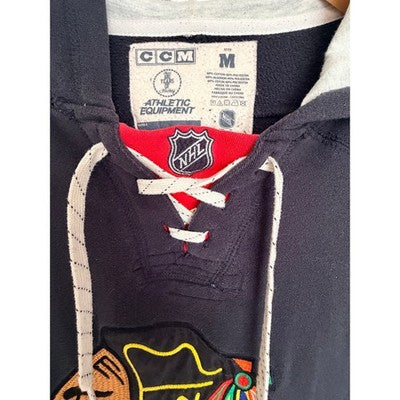 CCM Chicago Blackhawks Hoodie Mens Medium - product photo 5