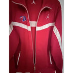 Jordan Full Zip Track Jacket Mens Large Red White Basketball Warm Up Jacket - product photo 5