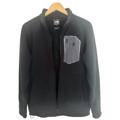 The North Face Fleece Jacket Mens Medium Black Full Zip Outdoor Jacket - product photo 3