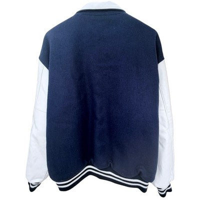 Steer Brand Tide Racing Team Varsity Jacket Mens XL Wool Leather USA Snap Front - product photo 2