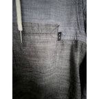 Oakley Hooded Button Front Long Sleeve Shirt Mens Medium Gray - product photo 4