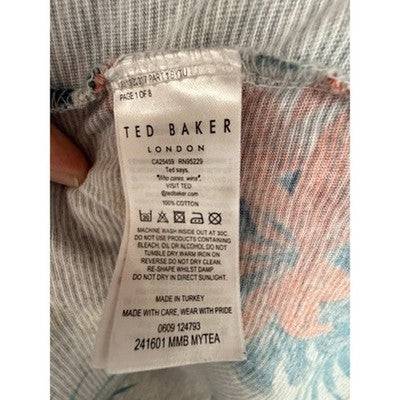 Ted Baker London Mens Size 4 Tropical Floral Cotton T-Shirt - product photo 5