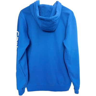 Carhartt Hoodie Mens Small Blue Loose Fit Pullover Workwear Sweatshirt - product photo 2