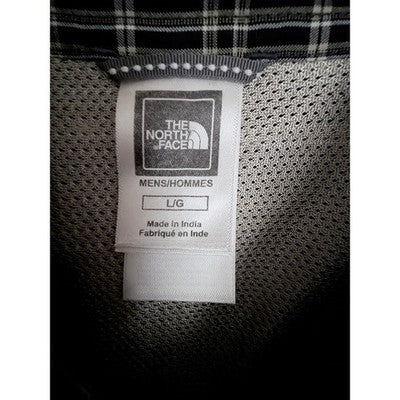 The North Face Plaid Short Sleeve Button Up Shirt Mens Large Blue Gray - product photo 3
