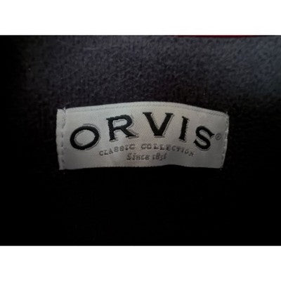 Orvis Men's Full Zip Fleece Jacket Large Black Gray Sweater Knit Outdoor - product photo 4