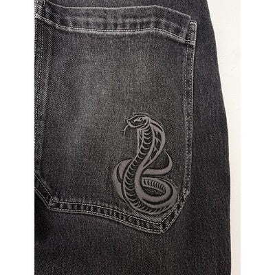 Hollister Baggy Skater Jeans Womens 29x30 Black Wash Cobra Pocket Denim - product photo 5
