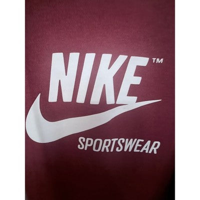 Nike Sportswear Hoodie Mens 2XL Red Black White Distressed Pullover Sweatshirt - product photo 5