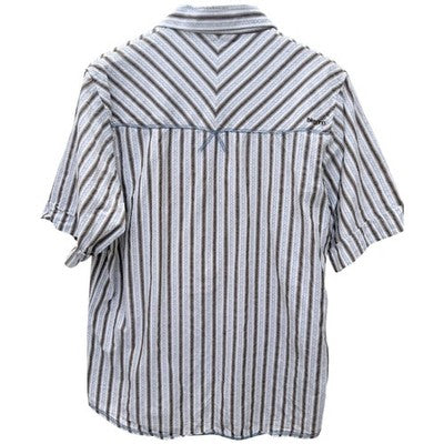Billabong Button Up Shirt Mens Medium Striped Short Sleeve Surf Casual - product photo 2