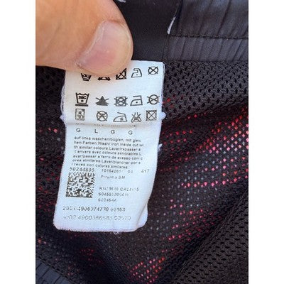 HUGO BOSS Blue Swimwear Hugo Boss Navy Pink Palm Print Swim Trunks Medium - product photo 4