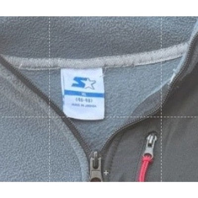 Starter Quarter Zip Fleece Pullover Mens XL Gray Outdoor Jacket - product photo 3