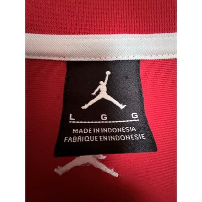 Jordan Full Zip Track Jacket Mens Large Red White Basketball Warm Up Jacket - product photo 3