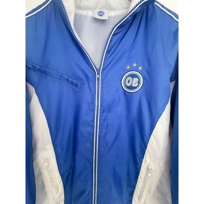 OB Track Jacket Mens XL Blue Full Zip Lightweight Athletic Streetwear - product photo 4