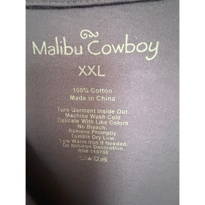 Malibu Cowboy The Belly Up Bar Costa Mesa California Graphic T Shirt Mens XXL - product photo 3