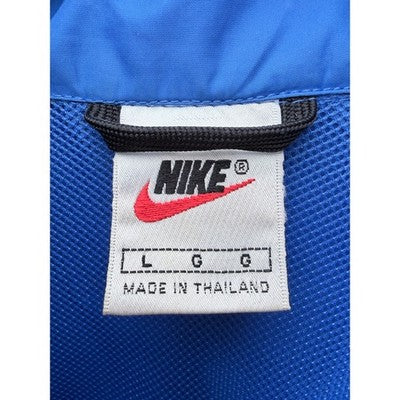 Nike Mens Hooded Windbreaker Jacket Blue Swoosh Lightweight Packable L - product photo 3