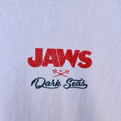 Jaws Dark Seas T Shirt Mens Small White Graphic Movie - product photo 4