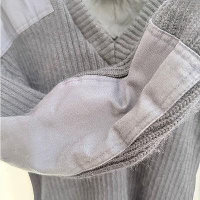 Commando Wool Sweater Mens XL Gray USA Made Military Style Heavyweight Knit - product photo 4