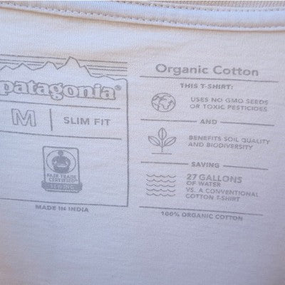 Patagonia Bear Graphic T Shirt Mens Medium Cream Organic Cotton - product photo 3