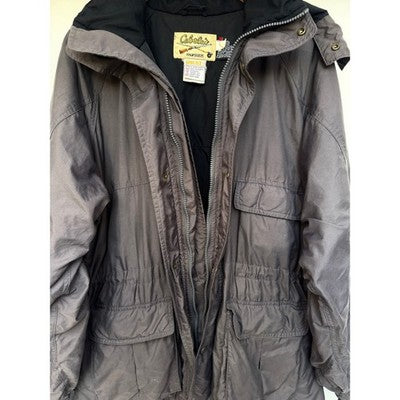 Cabela’s Insulated Hunting Jacket Mens Large Gray Outdoor Field Coat Full Zip - product photo 4