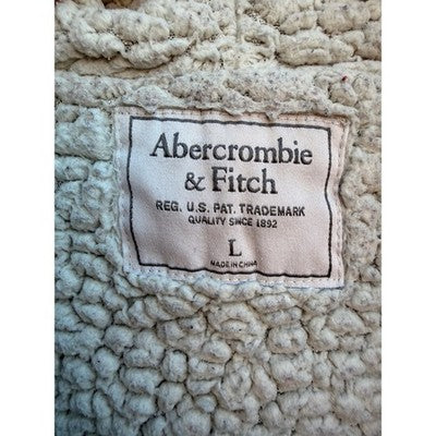 Abercrombie & Fitch Sherpa Lined Zip Hoodie Womens Large Blue - product photo 3