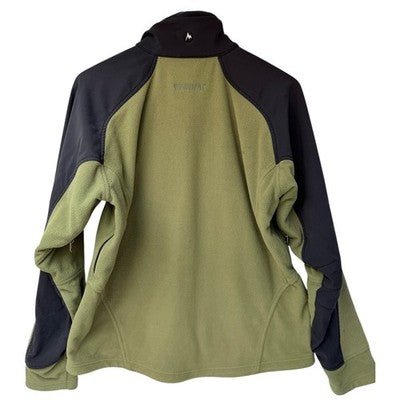 Marmot Fleece Jacket Mens Small Green Black Full Zip Outdoor Hiking Coat - product photo 2
