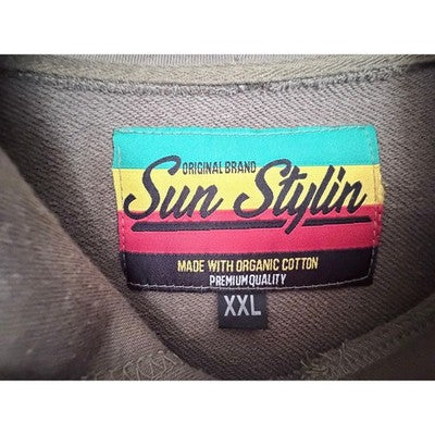 Sun Stylin Jamaica Lion Hoodie Mens XXL - product photo 3