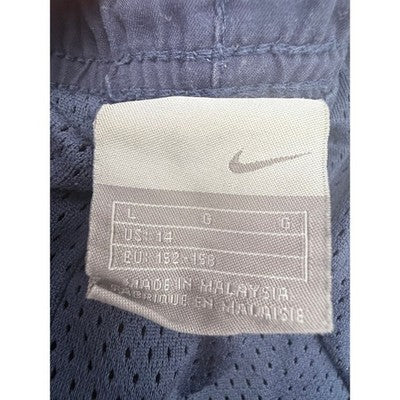 Nike Track Pants Mens Large Navy White Y2K Athletic Windbreaker Pants - product photo 3