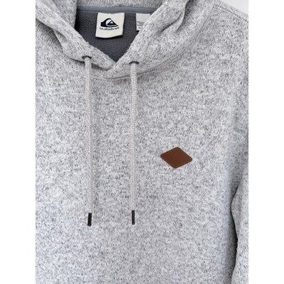 Quiksilver Hoodie Mens Medium Gray Pullover Surf Skate Casual Hooded Sweatshirt - product photo 4