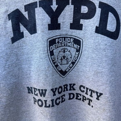 NYPD New York City Police Dept Long Sleeve Graphic Shirt Mens XL Gray - product photo 4