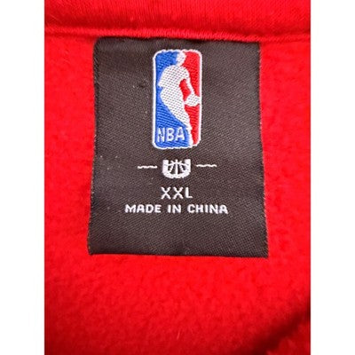 Chicago Bulls NBA Pullover Hoodie Mens XXL Red Team Logo Sweatshirt - product photo 3