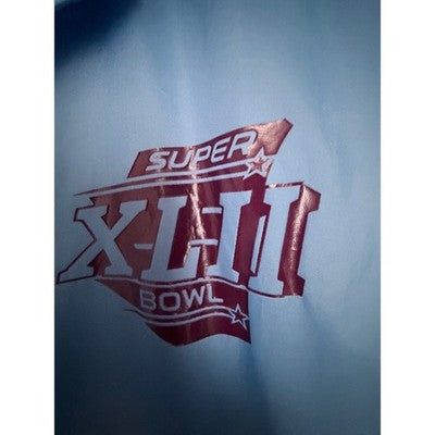 Super Bowl XLIII Coaches Jacket Mens Large Blue Snap Front NFL Football Jacket - product photo 5