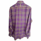 Ralph Lauren Blake Plaid Button Down Shirt Mens Large Purple 100% Cotton - product photo 2