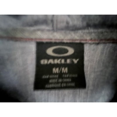 Oakley Hooded Button Front Long Sleeve Shirt Mens Medium Gray - product photo 3
