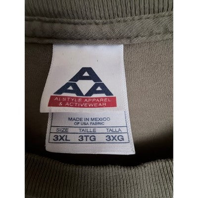 A A Activewear Mens Deer Hunting Graphic T Shirt Tan Size 3XL - product photo 3