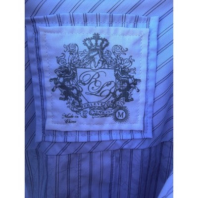 Cultura International Button Up Shirt Mens Large White Striped Graphic Shirt - product photo 3