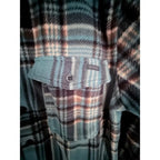 Billabong Adventure Division Fleece Shirt Jacket Mens Medium Green Plaid - product photo 5