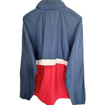 Woolrich Colorblock Windbreaker Jacket Mens Large Blue Red Full Zip Vintage - product photo 2