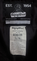 RefrigiWear Men's Black Iron-Tuff Ice Parka — brand label