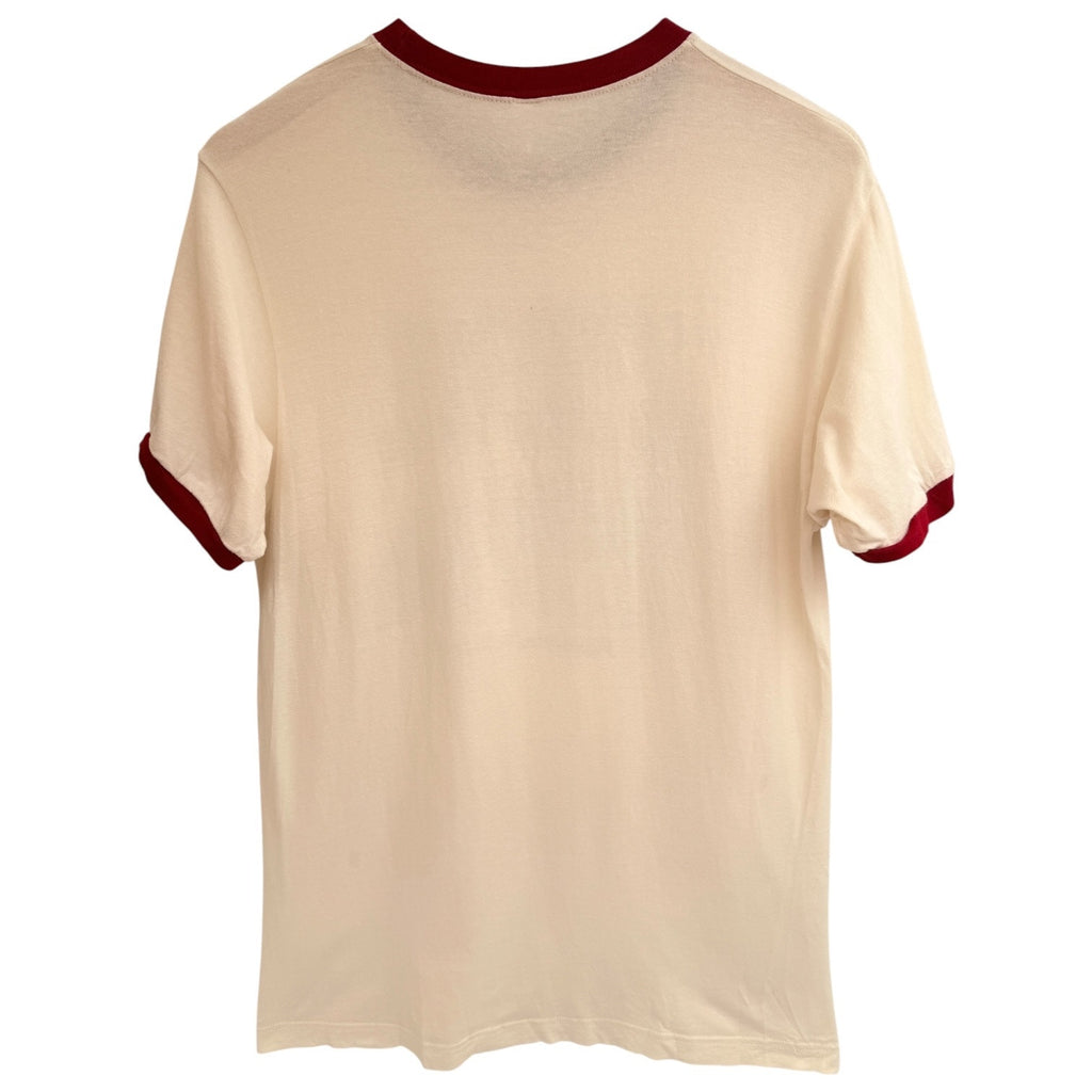 Mas Tacos Nashville Tennessee Ringer T Shirt Mens Medium White Red Graphic Tee